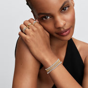 Silbernes Tennisarmband mit Zirkonia