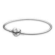 Armreif mit Herzverschluss Silber