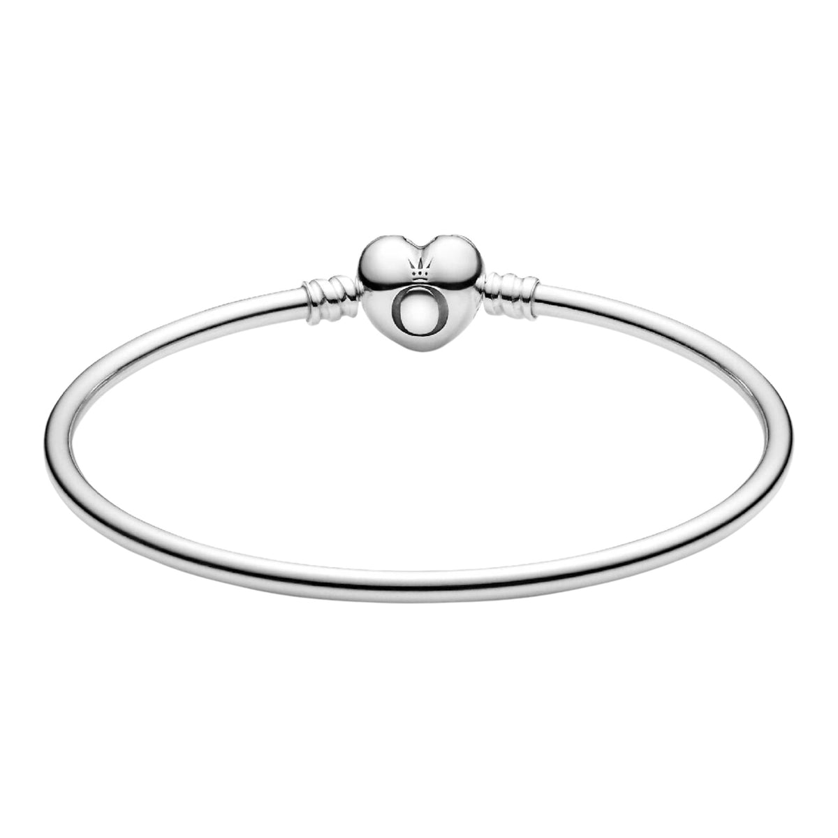 Armreif mit Herzverschluss Silber