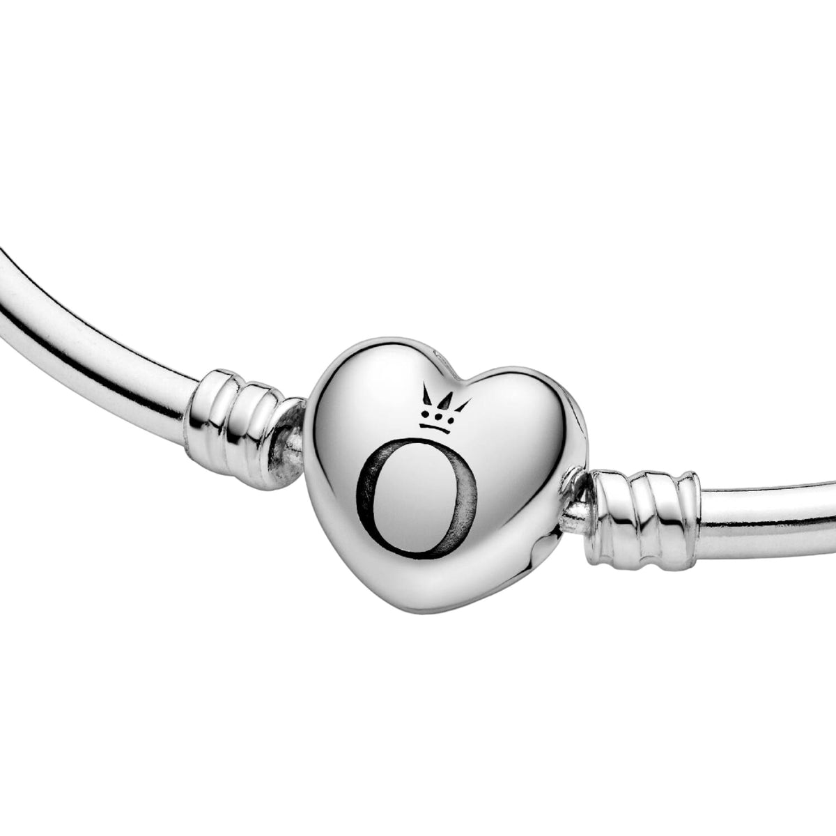 Armreif mit Herzverschluss Silber