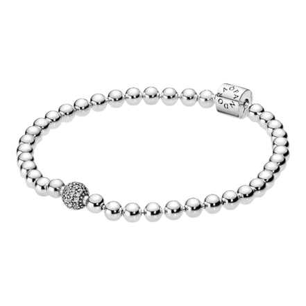 Armband Perlen Silber