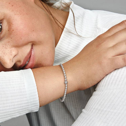 Armband Perlen Silber