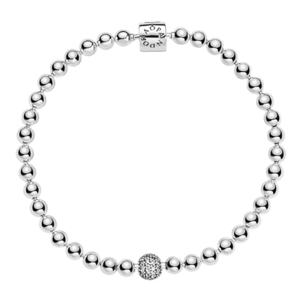 Armband Perlen Silber