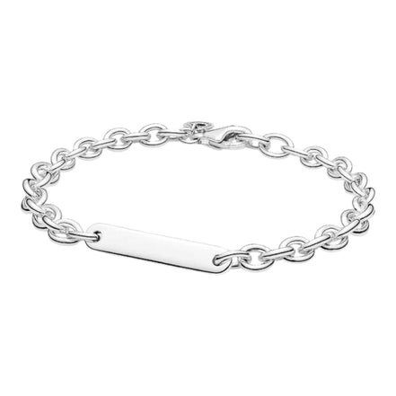 Armband Moments Gravurplatte silber