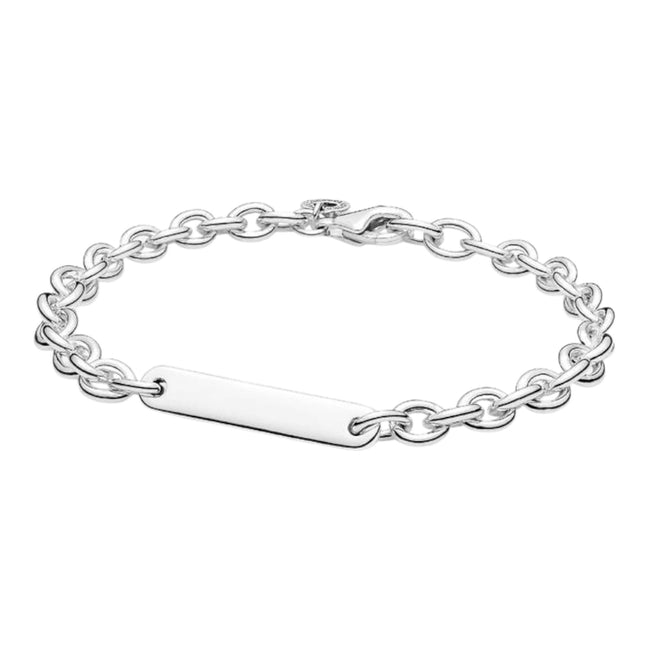 Armband Moments Gravurplatte silber