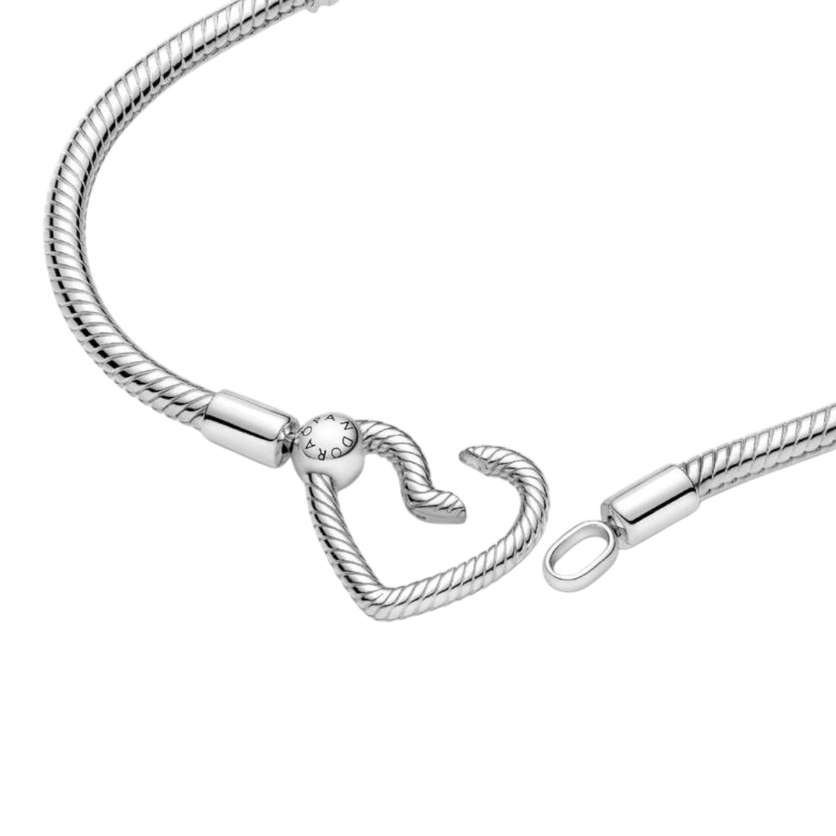 Armband Moments Herzverschluss Silber