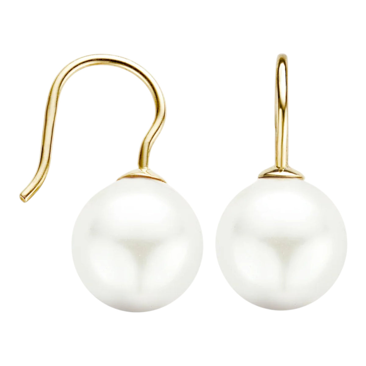 Ohrhänger aus 585er Gold mit Swarovski-Perle 10 mm