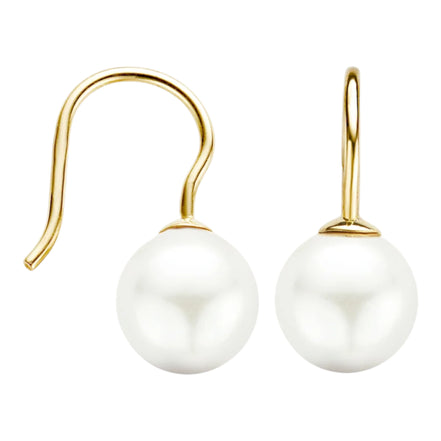 Ohrhänger aus 585er Gold mit Swarovski-Perle 8mm