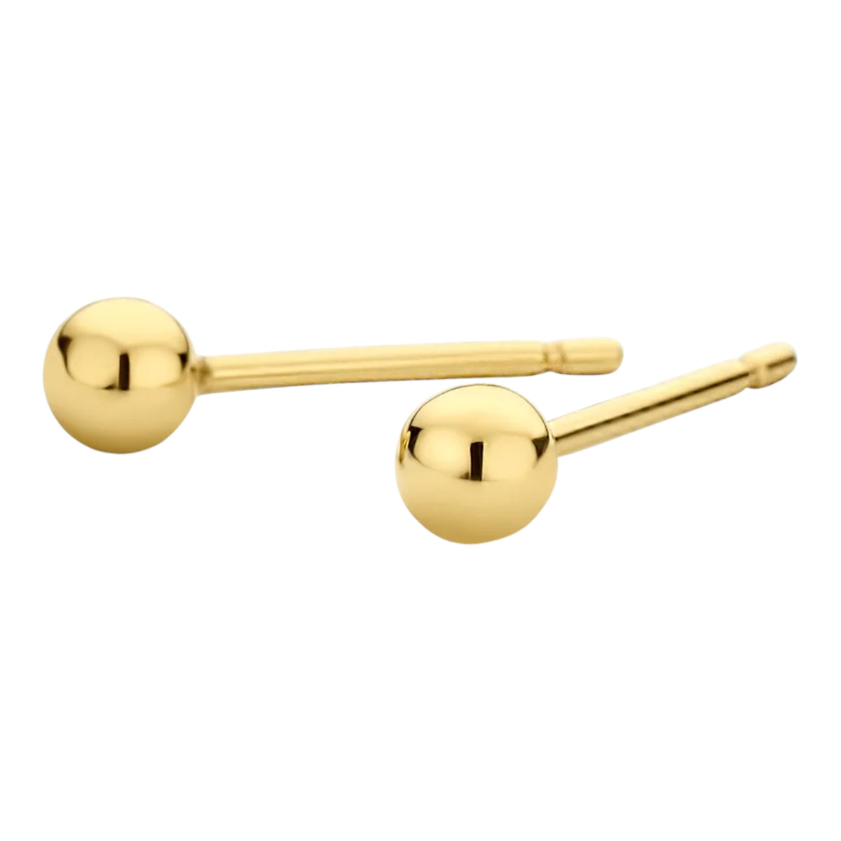 Kugel-Ohrstecker aus 585er Gold 3 mm