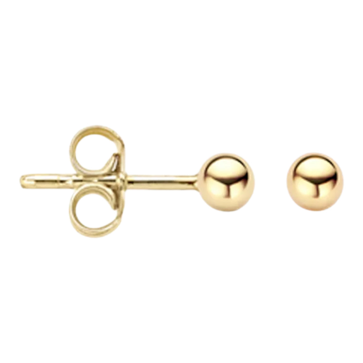 Kugel-Ohrstecker aus 585er Gold 3 mm