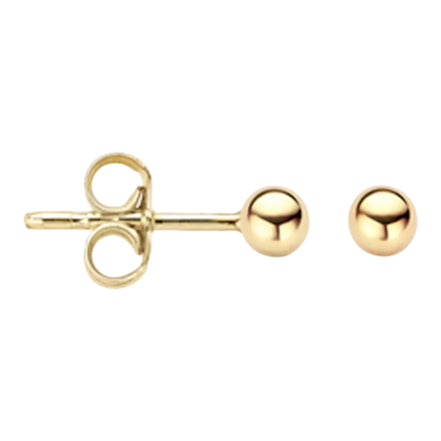 Kugel-Ohrstecker aus 585er Gold 3 mm