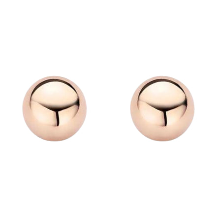 Kugel-Ohrstecker aus 585er Roségold
