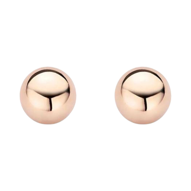Kugel-Ohrstecker aus 585er Roségold