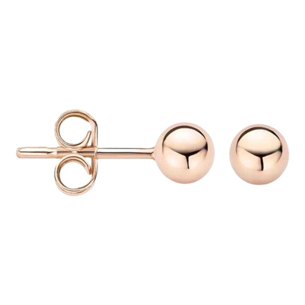 Kugel-Ohrstecker aus 585er Roségold
