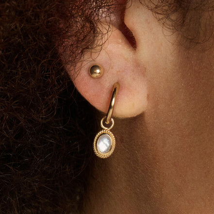 Kugel-Ohrstecker aus 585er Gold 4 mm