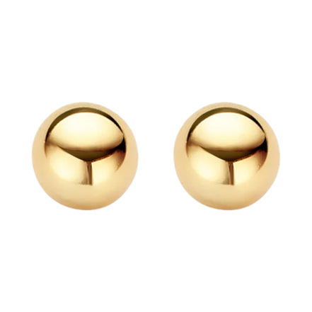 Kugel-Ohrstecker aus 585er Gold 6 mm