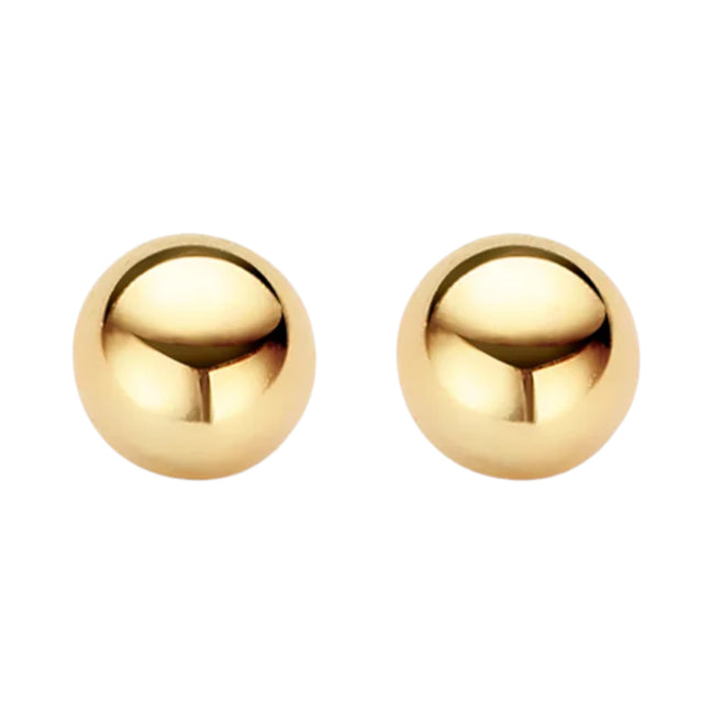Kugel-Ohrstecker aus 585er Gold 6 mm