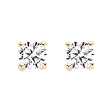 Ohrstecker aus 585er Gold mit Zirkonia 2,25 mm