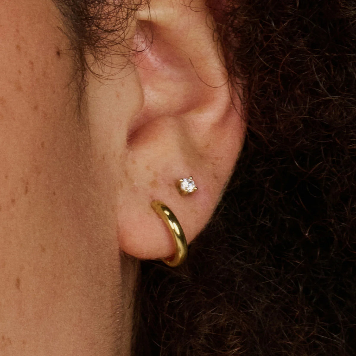 Creolen aus 585er Gold 11,3 mm lang