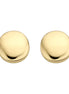 Runde Ohrstecker aus 585er Gold flach