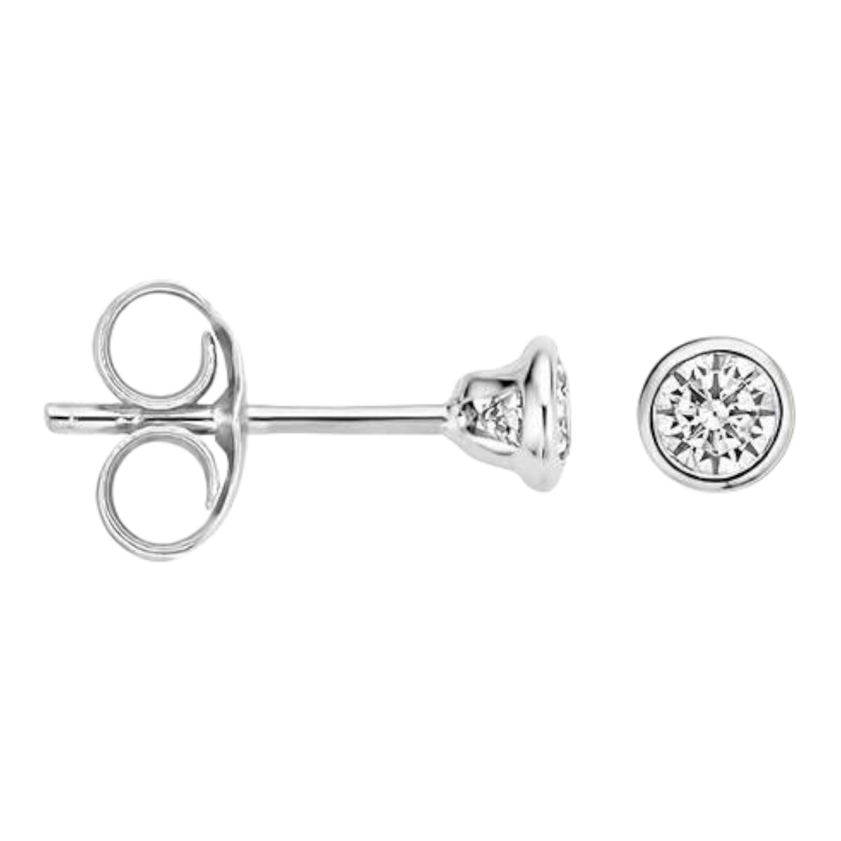 Ohrstecker aus 585er Weißgold mit Zirkonia