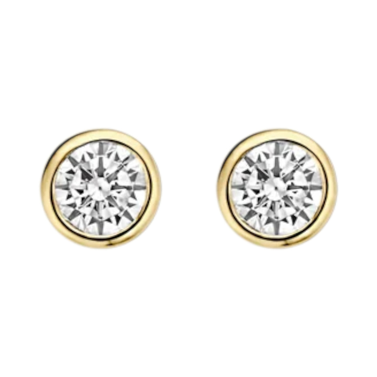 Ohrstecker aus 585er Gold mit Zirkonia 3,25 mm