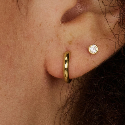 Ohrstecker aus 585er Gold mit Zirkonia 3,25 mm