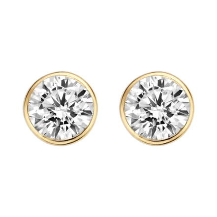 Ohrstecker aus 585er Gold mit Zirkonia 5,35 mm