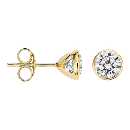 Ohrstecker aus 585er Gold mit Zirkonia 5,35 mm