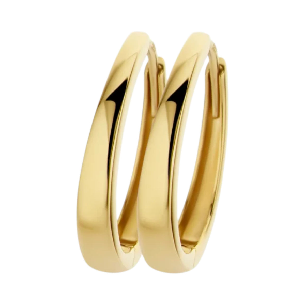 Creolen aus 585er Gold in konischem Design 13,7 mm