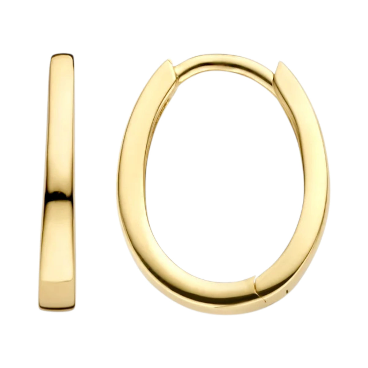 Creolen aus 585er Gold in konischem Design 13,7 mm