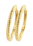 Creolen aus 585er Gold mit Kordeloptik 14 mm