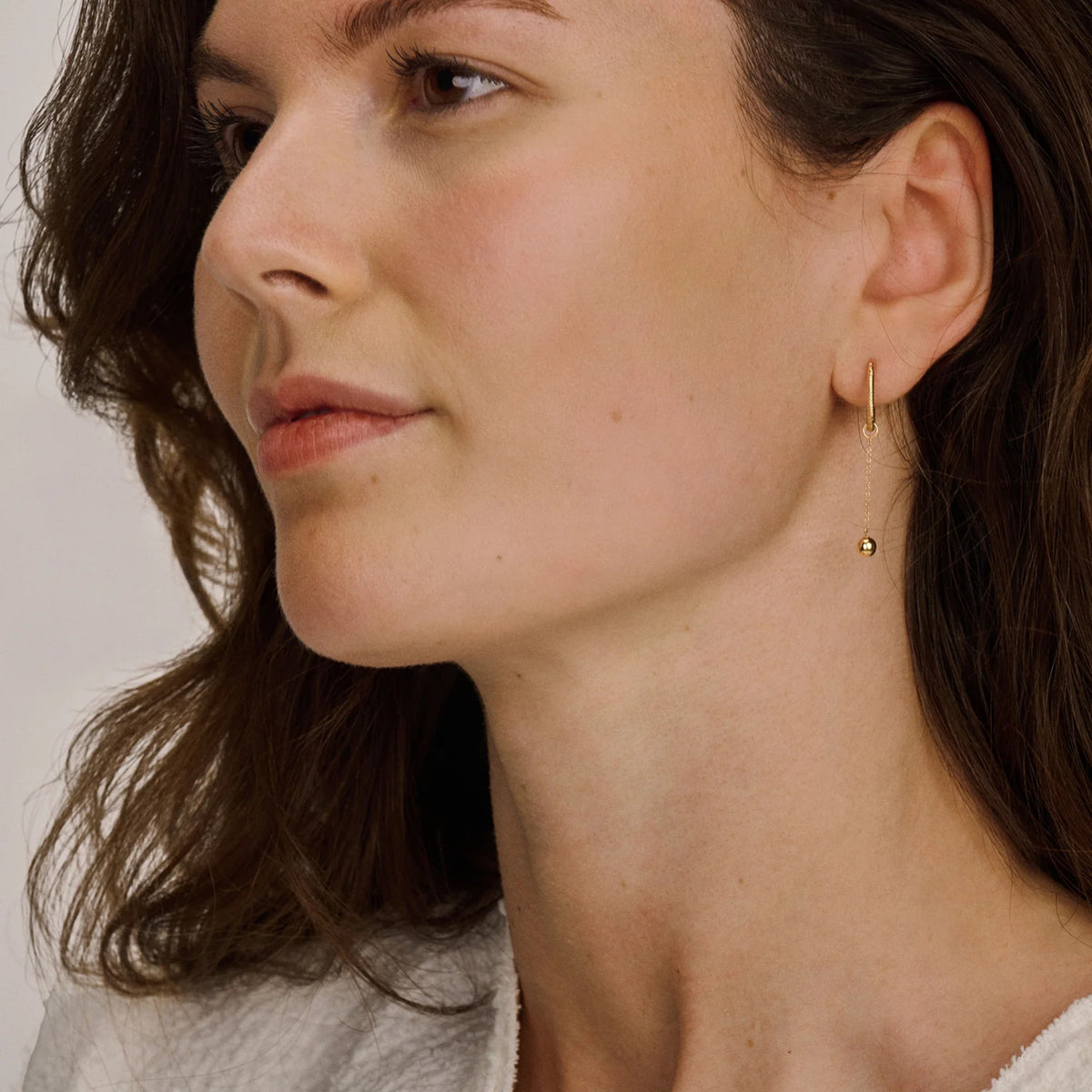 Creolen aus 585er Gold mit Kordeloptik 14 mm