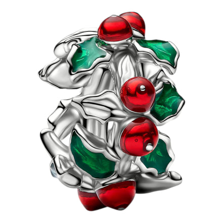 Charm Weihnachtsstechpalme Grün und Rot