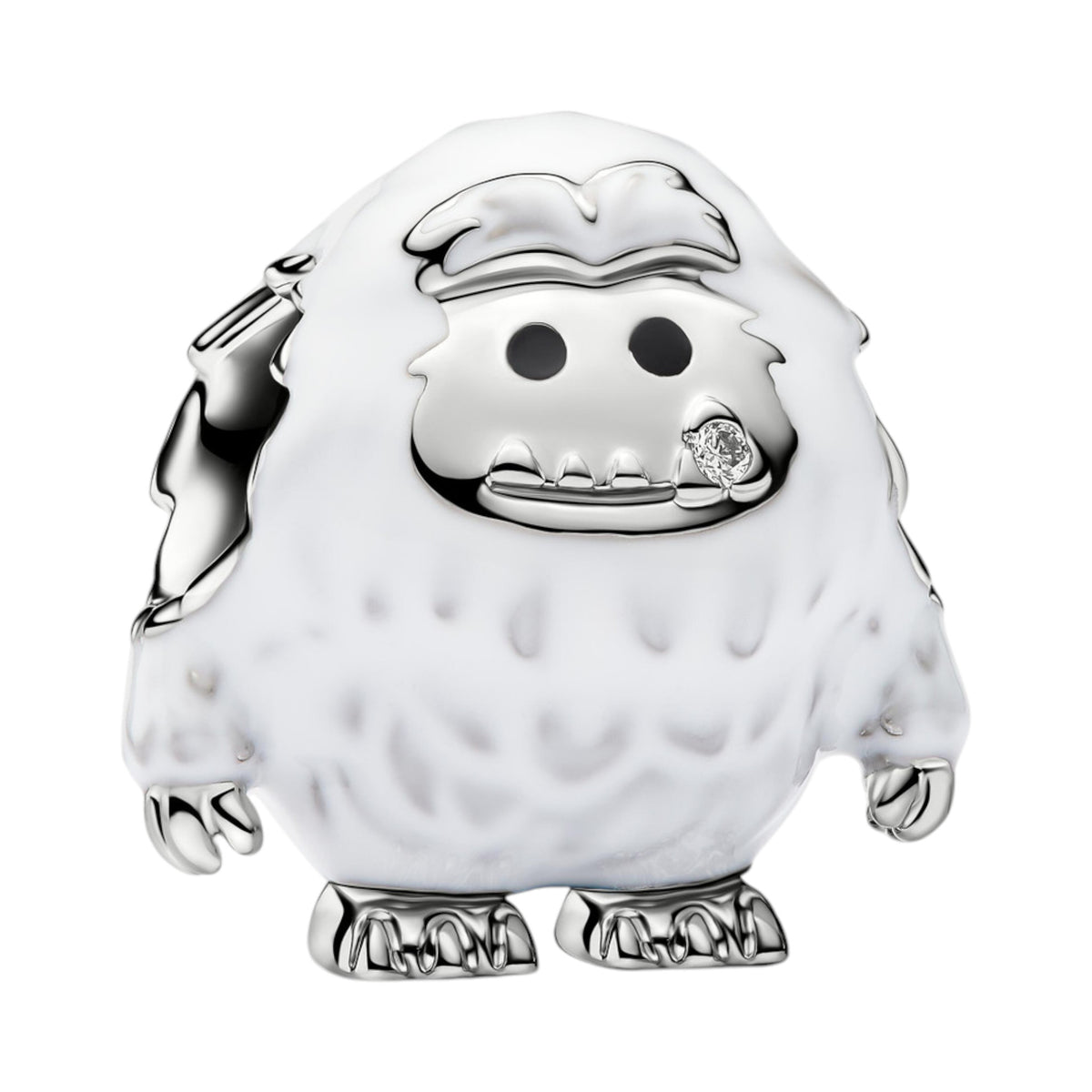 Weißer Schnee-Yeti Charm