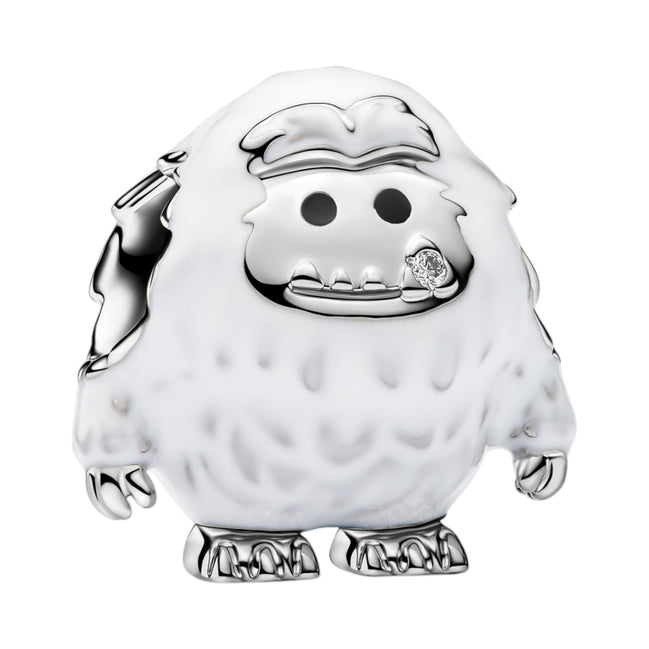 Weißer Schnee-Yeti Charm