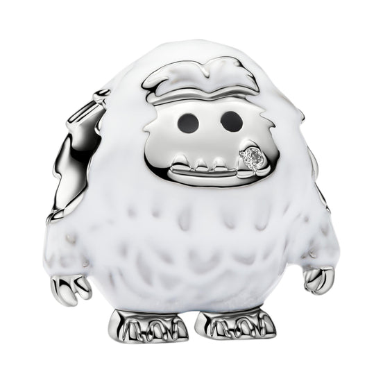 Weißer Schnee-Yeti Charm