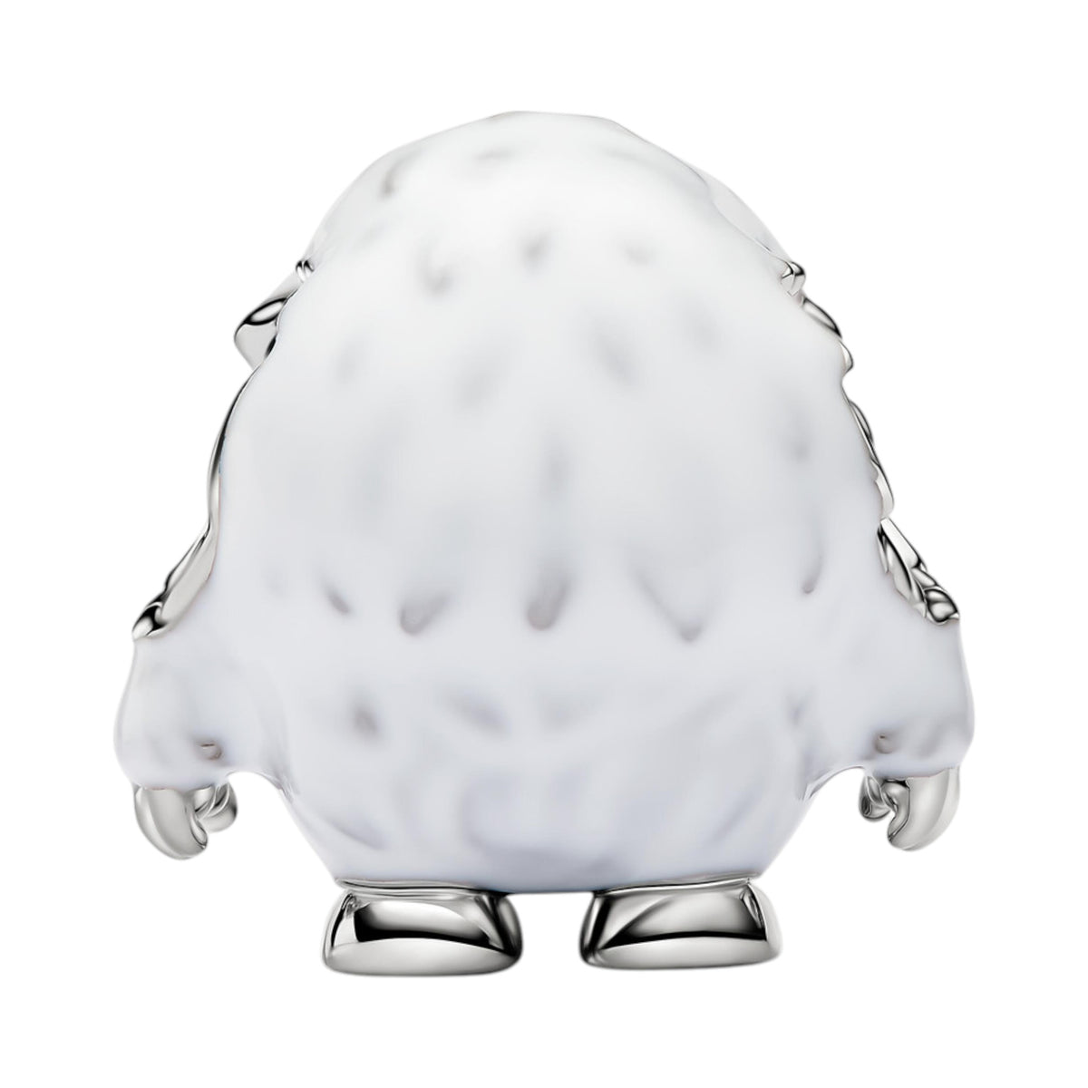 Weißer Schnee-Yeti Charm