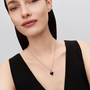 Blauer Herz-Anhänger