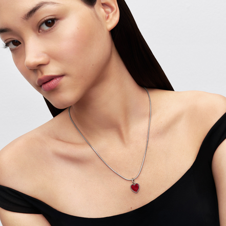 Roter Herz-Anhänger