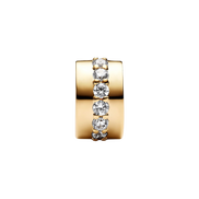 MOMENTS Charm Clip Zirkoniareihe Vergoldet