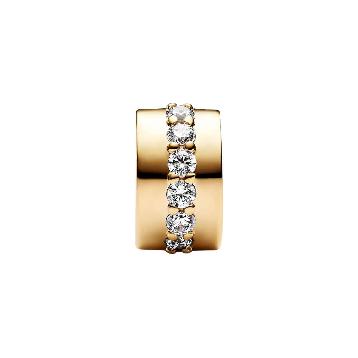 MOMENTS Charm Clip Zirkoniareihe Vergoldet
