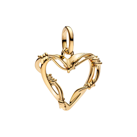 ME Charm Medaillon Herz aus Draht