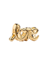MOMENTS Charm Love Schriftzug Vergoldet