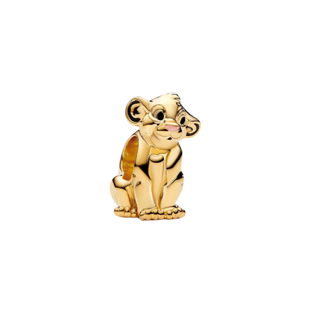 DISNEY Charm Simba vergoldet