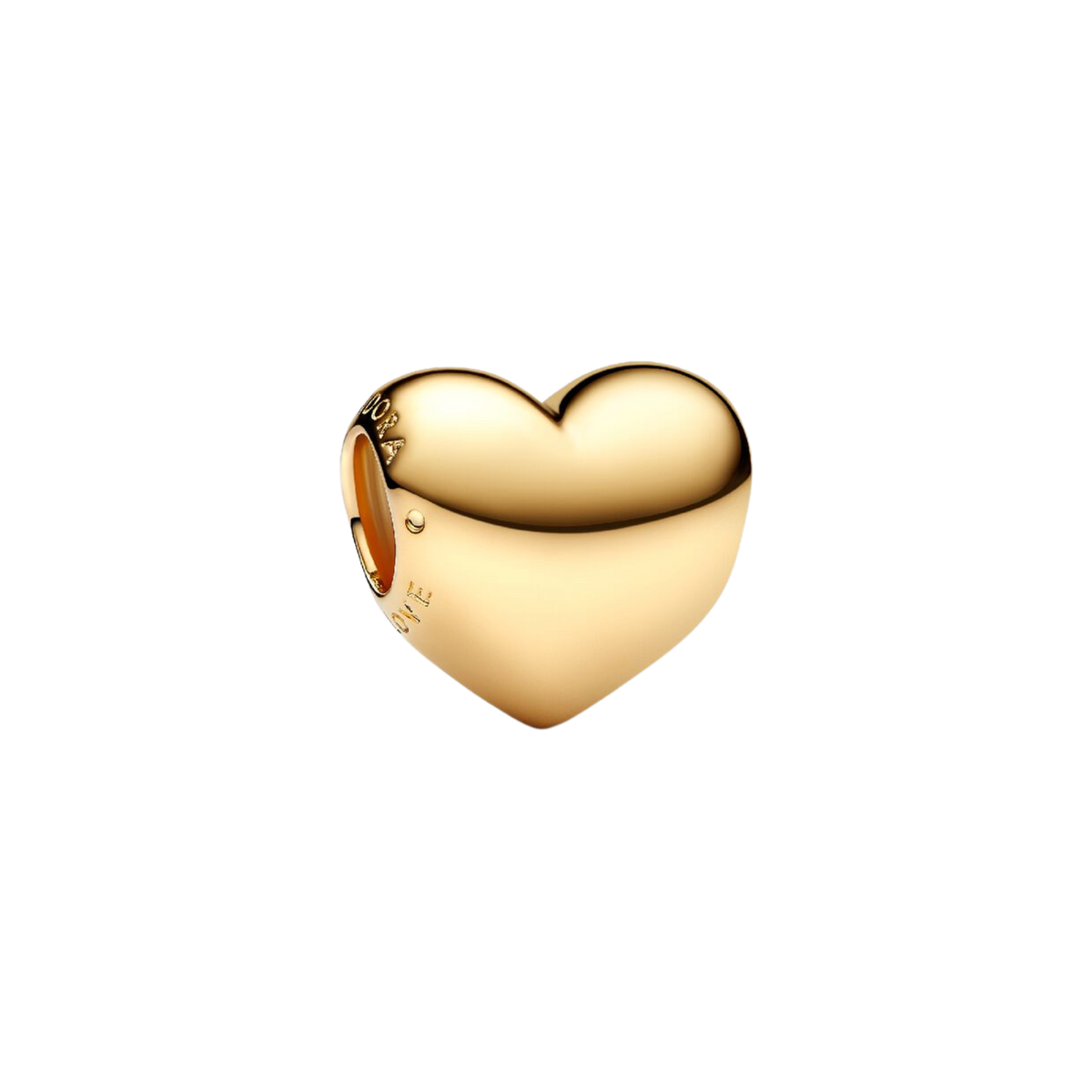 MOMENTS Charm Herz vergoldet Gravierbar