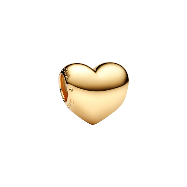 MOMENTS Charm Herz vergoldet Gravierbar