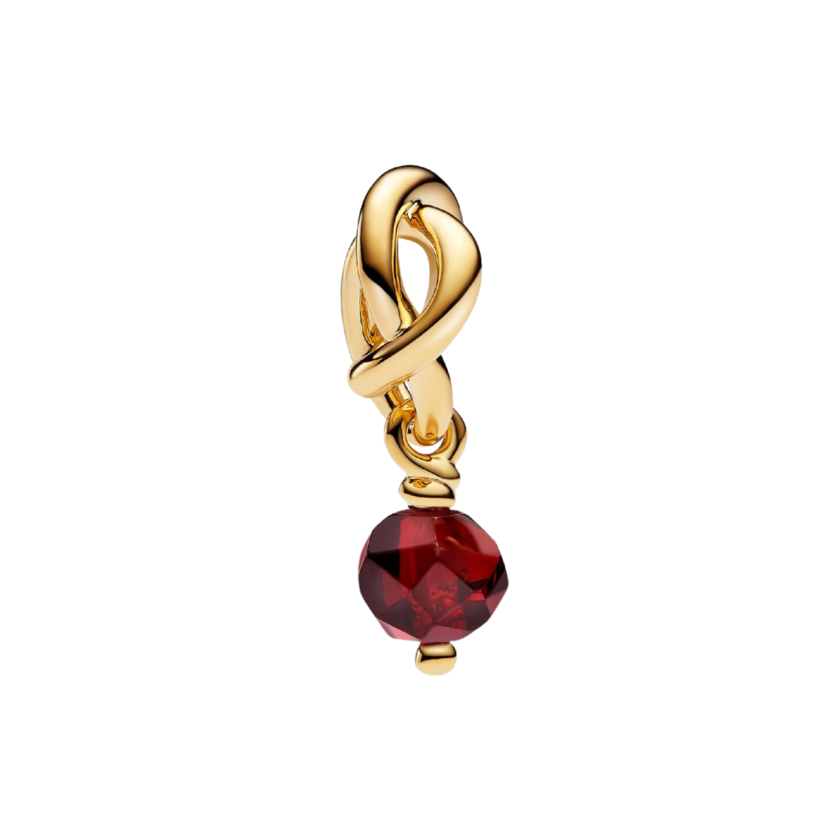 MOMENTS Charm Geburtsstein Januar Rot