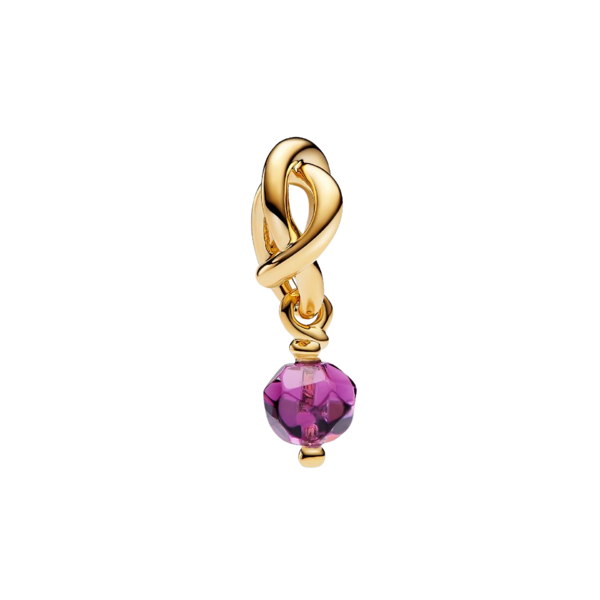 MOMENTS Charm Geburtsstein Februar Lila