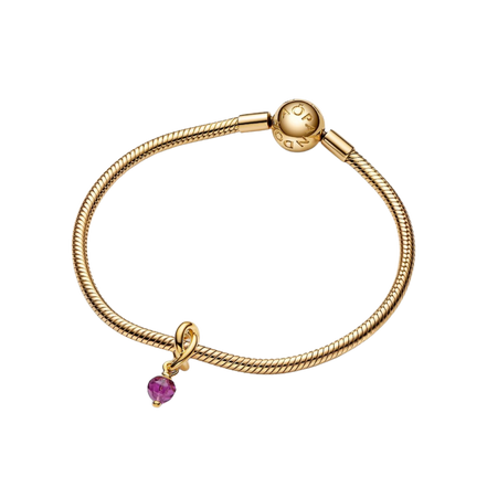 MOMENTS Charm Geburtsstein Februar Lila